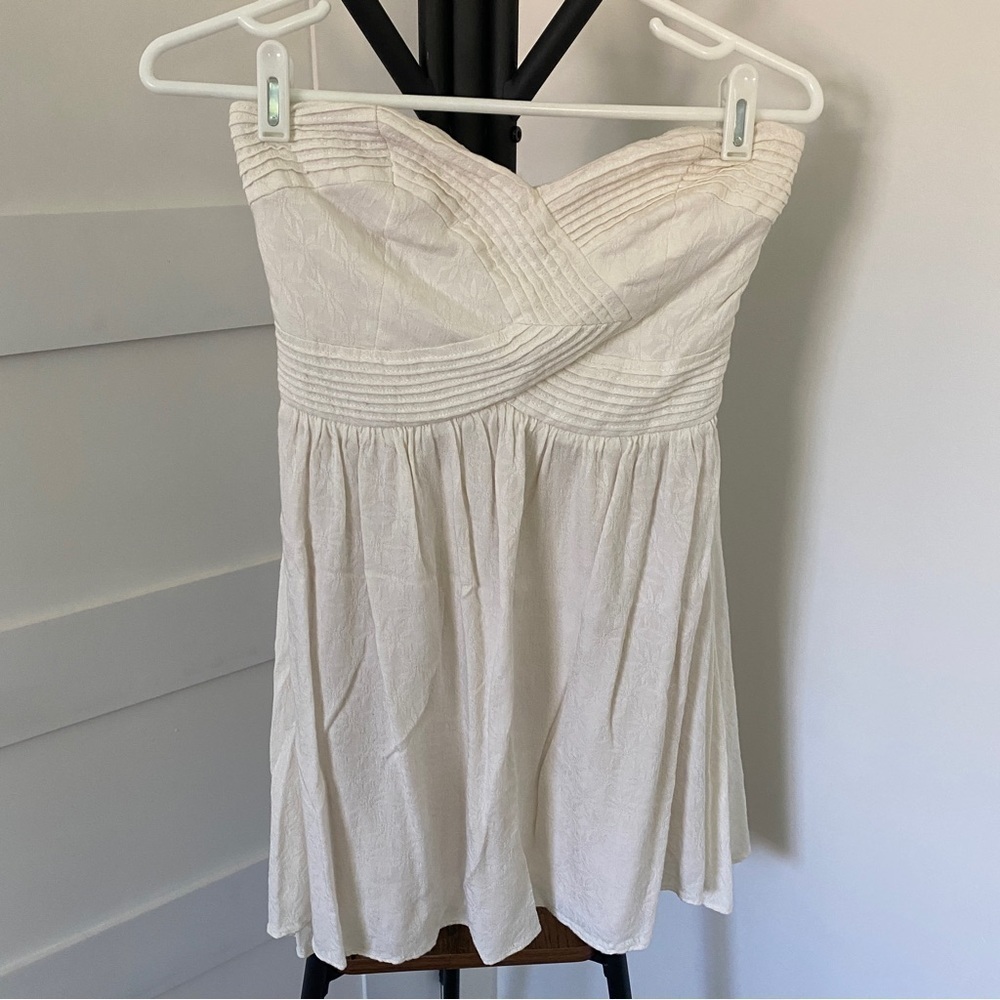 White Strapless Dress